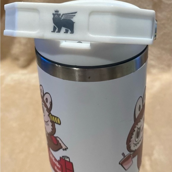 Stanley White and Pink Labubu Insulated Bottle - Picture 5 of 13